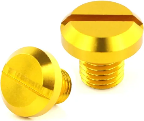 Miniatura 2 de Xitomer 4 tapones para agujeros de espejo M10x1.25, aptos para CB500F/CB1000R/Cross Runner, DL1000 V-Strom/DR-Z400Sand etc., aluminio CNC (dorado)