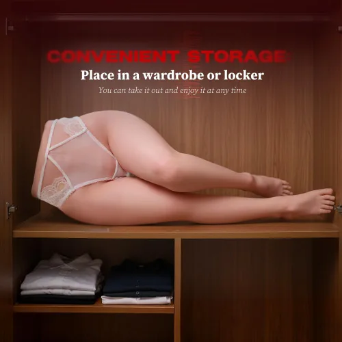 Miniatura 6 de Muñeca sexual BBW de 34.1 libras con piernas, hecha de material TPE suave, cuenta con un canal vaginal realista y apretado, textura anal detallada