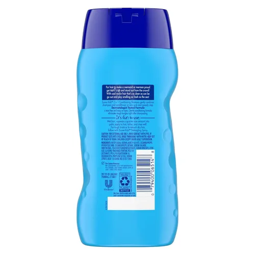 Miniatura 5 de Suave Champú y acondicionador 2 en 1 para una limpieza suave y desenredar Surf's Up hipoalergénico, coco, fresco, 12 onzas líquidas