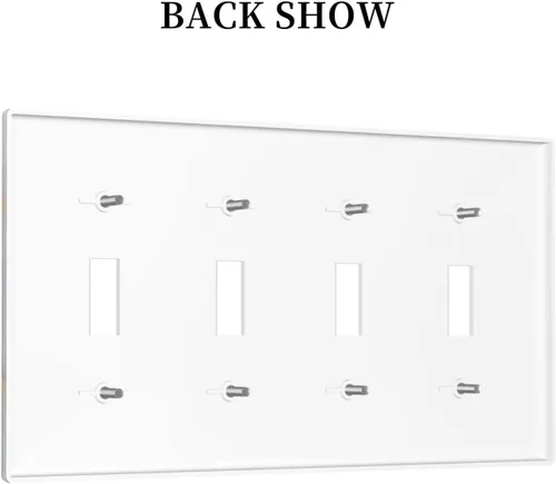 Miniatura 404 de Placa de Interruptor de Luz Azul de 1 Gang, Placa de Pared Decorativa de Palanca Individual, Cubierta de Placa de Pared de Palanca, Placa Frontal