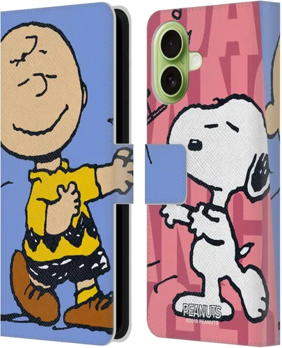 Miniatura 182 de Head Case Designs Funda de piel con licencia oficial de Peanuts Snoopy & Woodstock Balloon Halfs and Laughs para Apple iPhone 7/8/SE 2020 y 2022