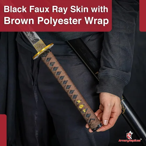 Miniatura 4 de Armory Replicas™ - Colección Katana Samurai Forjada a Mano Premium - Cuchillas de acero de alto carbono 1045 - Diseño de espiga completa