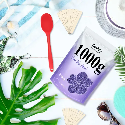 Miniatura 6 de Bestidy - Perlas de cera, paquete embolsado de 1000 g, perlas de cera para depilación, aptas para hombres y mujeres, depilación en casa para todo