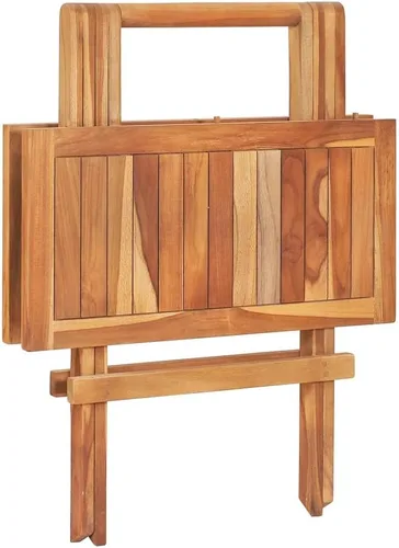 Miniatura 3 de vidaXL Juego de 3 piezas de bistró para patio, mesa de bistró al aire libre para porche, patio, balcón, juego de muebles de patio con mesa, silla