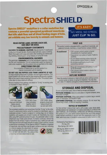 Miniatura 2 de Durvet Medallón adjunto con collar Spectra Shield, 56 libras y más