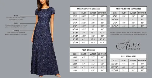 Miniatura 4 de Alex Evenings Vestido largo recto para mujer con escote ilusión (Petite y Regular)