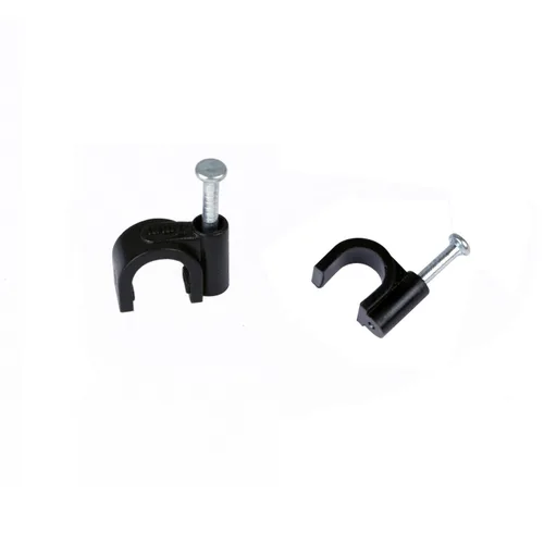Miniatura 2 de TENINYU Paquete de 200 clips de cable para cables Ethernet para cable de 0.276 in para cable RG6 Cat6, color negro