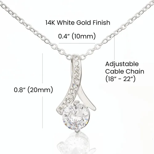 Miniatura 6 de Leo's Print Shop Para Mi Querida Hija Con Amor Regalo Para Mujer Joya Collar Mensaje Personalizado Para Hija Joyería Para Hija De Mamá, Regalo De