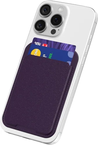 Miniatura 14 de oakxco Billetera para teléfono adhesiva, delgada y delgada con adhesivo para tarjetas de crédito, bolsillo trasero del teléfono, funda de plástico
