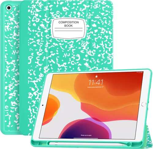 Miniatura 22 de Soke - Funda para iPad de 9ª generación 2021/8ª generación 2020/7ª generación 2019 con soporte para lápices - Funda de protección premium a prueba