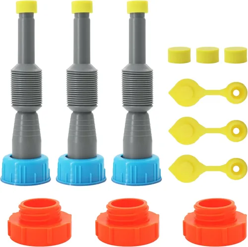Kit de boquilla de repuesto para latas de gas, boquilla de lata de gas con tapa, boquilla universal muy flexible con toneladas de accesorios,