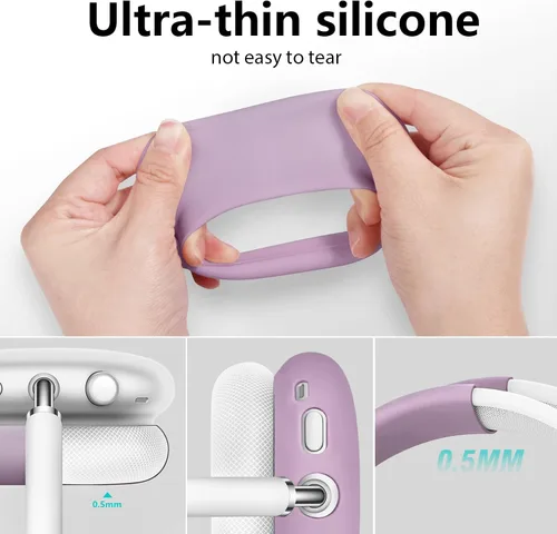 Miniatura 5 de Filoto Funda para Auriculares Airpods Max, Funda de Almohadillas para los Oídos/Funda para Auriculares/Funda para Diadema para AirPods Max lavanda
