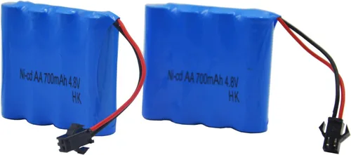 Miniatura 3 de Blomiky 2 baterías de 4.8 V 700 mAh adecuadas para C182 C185 C181 1/18 1:18 RC Truck Rock Crawler Vehicle o RC Car / C181 Batería 2