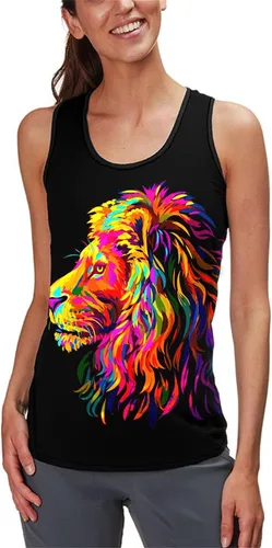 Miniatura 4 de Asylvain Camisetas sin mangas 3D para hombres y mujeres, diseño fresco gráfico sin mangas, camisetas de verano