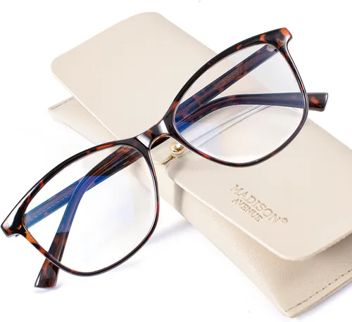 Miniatura 10 de Madison Avenue TR90 Blue Light Blocking Glasses for Women, Anti Eyestrain Glare Classic TV Phone Computer Gaming Eyeglasses