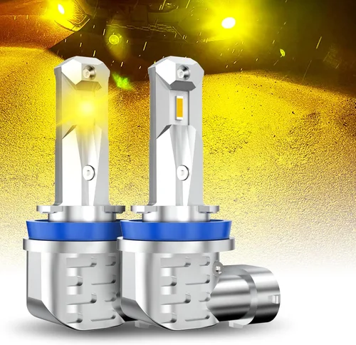 Miniatura 9 de AUTOONE Bombillas LED antiniebla H8 H11 H16 o DRL, 6000 K blancas superbrillantes para repuesto de luces antiniebla de automóvil, 50000 horas