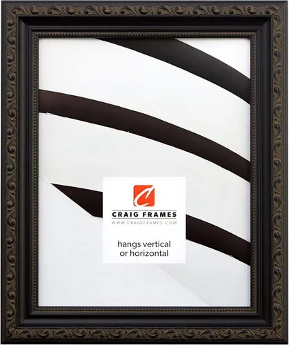 Craig Frames Ancien Ornate, Marco de Fotos Negro Antiguo, 16 por 20 Pulgadas 10187 Negro