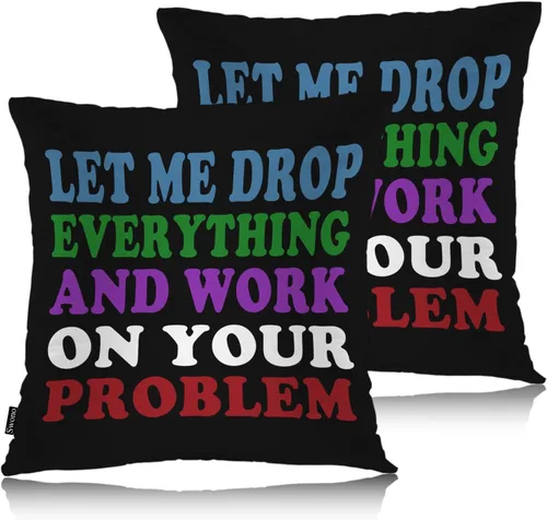 Miniatura 19 de Swono Juego de 2 fundas de almohada de 18 x 18 pulgadas, diseño floral abstracto, fundas de almohada decorativas para interiores y exteriores, sofá