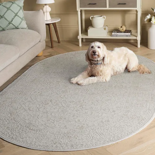 Miniatura 21 de SAFAVIEH Alfombra 10x14 - Colección Reflection - Grande - Beige y Crema, Sin Desprendimiento y Fácil Limpieza, Ideal para Sala de Estar, Dormitorio
