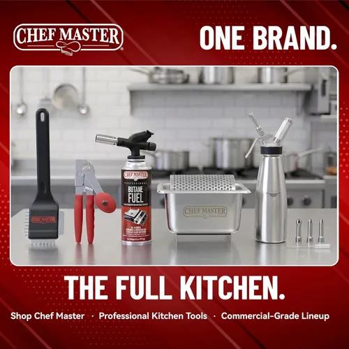 Miniatura 8 de Chef Master - Dispensador de rodillos de mantequilla de acero inoxidable para panes y pan, con capacidad para 3 varillas (36 onzas), rueda apta