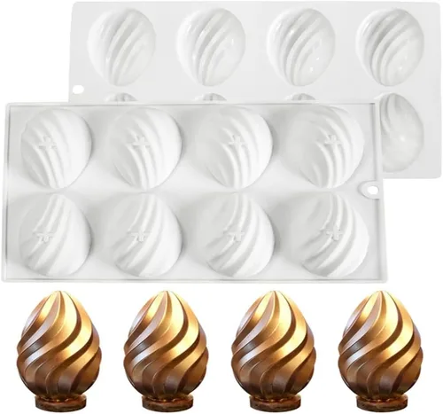 Miniatura 13 de mostsom Molde de silicona geométrico cuadrado para magdalenas, moldes de silicona antiadherentes para hornear pasteles de muffin, magdalenas
