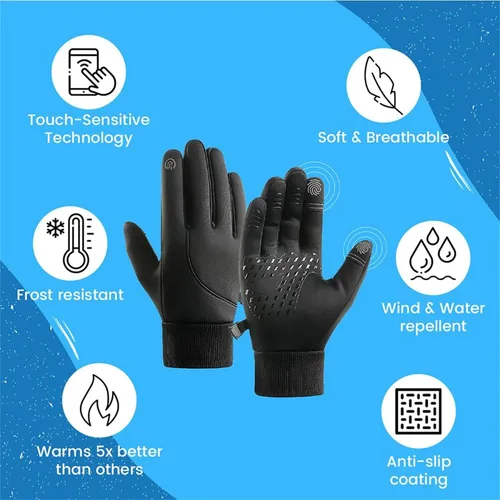 Miniatura 5 de KDGENG ARCTICZ - Premium Thermo Gloves, Arcticz Waterproof Windproof Thermal Gloves, Winter Non-Slip Touch Screen Gloves