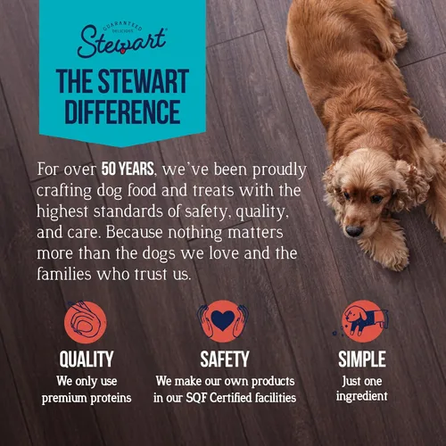 Miniatura 2 de Golosinas de hígado de res para perros Stewart, 21 oz, ~475 piezas, liofilizadas crudas, de un solo ingrediente, con 50% de proteína