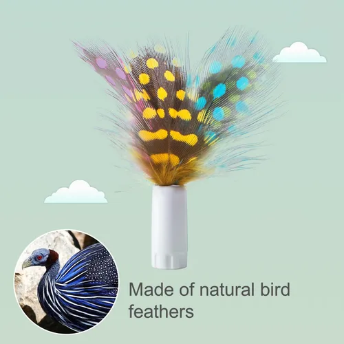 Miniatura 5 de ORSDA 6 PIEZAS Plumas de Repuesto SOLAMENTE Juguetes Interactivos para Gatos