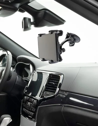 Miniatura 5 de Soporte ajustable para parabrisas con ventosa fuerte para automóviles y camiones, compatible con tableta de pantalla de 8 pulgadas y navegador