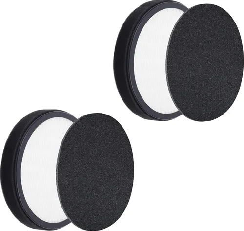 Miniatura 4 de Filtro de repuesto Halo, compatible con Pure Enrichment PureZone Halo Purfier PEAIRDSK, juego de filtros 2 en 1, paquete de 2