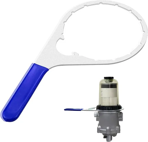 Miniatura 4 de Eagles Llave de cuello de filtro de combustible 482017 de 8 pulgadas, metal, compatible con modelos Detroit Diesel Truck 482 483 782, mango para un