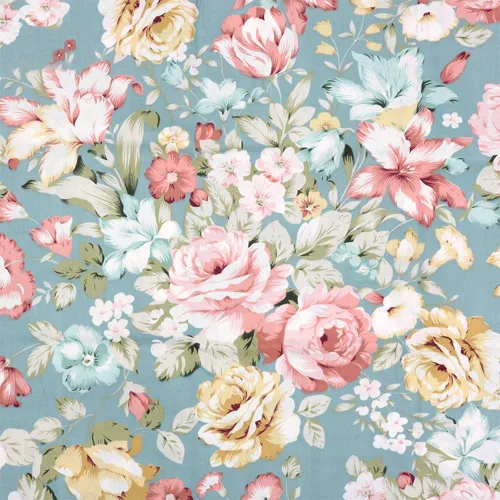 The Yard, tela de algodón precortada con estampado floral vintage, de 39 x 63 pulgadas para acolchado, costura, manualidades, decoración del hogar
