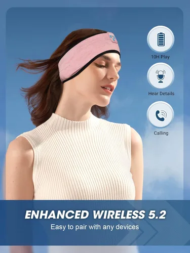 Miniatura 4 de Auriculares para dormir, inalámbricos, diadema Bluetooth, cómoda máscara de ojos para dormir, diadema deportiva, accesorios tecnológicos, regalos