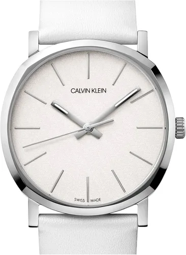 Miniatura 4 de Calvin Klein K8Q331L2 Posh Reloj de cuero con esfera blanca de 1260in para mujer Movimiento de cuarzo