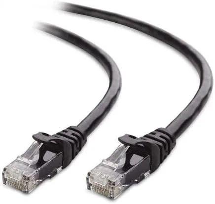 Miniatura 3 de MaxLLTo Cable de red Ethernet LAN CAT5 de 32 pies para módem de computadora, router, negro, RJ45 macho a macho, cable Cat 5e, 1 pieza