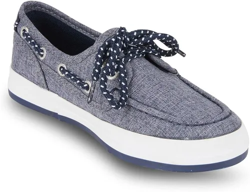 Miniatura 3 de Nautica Spinnaker - Mocasines casuales para niños con 2 ojos de encaje (niño pequeñoniño grande)