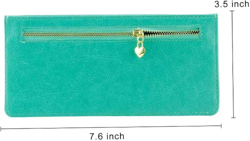 Miniatura 2 de XEYOU Women's Credit Card Wallet Slim Long Zipper Pocket Purse for Coin, Receipt Multi-function Card Wallet for Ladies