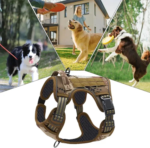 Miniatura 5 de Reflective Dog Harness – Adjustable No-Pull Collar, Comfortable Breathable Material, Sturdy Durablee Structure, Quick-Release Clip Lightweight