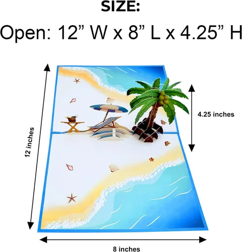Miniatura 4 de iGifts And Cards Tarjeta emergente de pesca de montaña 3D – Canoa, bosque y trucha saltadora – Día del Padre, cumpleaños, regalo de jubilación