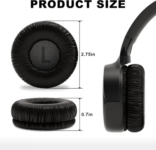 Miniatura 6 de Almohadillas de repuesto compatibles con JBL Tune 510BT / 520BT / 570BT / 500BT / 500 / 525BT / Junior 320BT / 320 / JR310BT, Sony WH-CH520