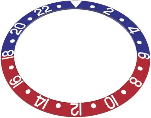 Miniatura 2 de Ewatchparts INSERTO DE BISEL PEPSI COMPATIBLE CON ROLEX GMT MASTER 16700 16710 16713 16718 16760 AZULROJO