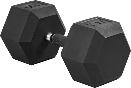 Miniatura 40 de CAP Barbell Peso de la mancuerna hexagonal recubierta, individual, 10-120 libras, múltiples opciones
