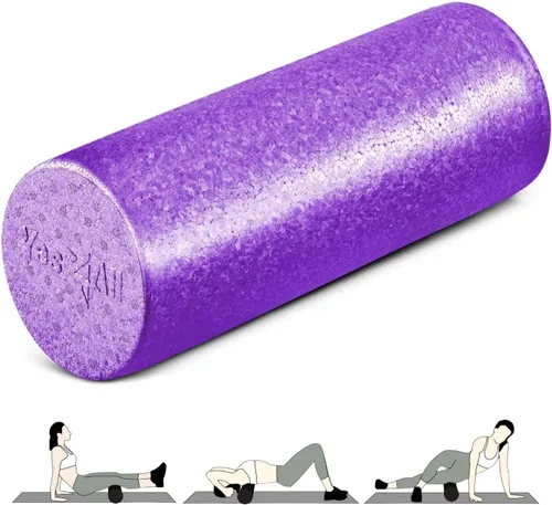 Miniatura 26 de Yes4All Rodillo de espuma EPP de alta densidad con respaldo redondo, rodillo de espuma de ejercicio para yoga, pilates y estiramientos, 12, 18, 24