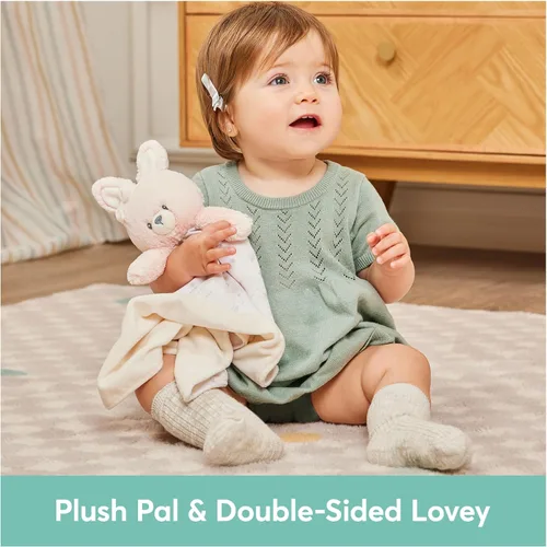 Miniatura 2 de GUND Baby Manta de Amor de Conejito Suavemente Sostenible, Manta de Peluche de Animal de Peluche Hecha de Materiales 100% Reciclados, para Bebés