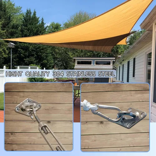 Miniatura 4 de LOVE STORY Kit de accesorios para toldo de 5 pulgadas, acero inoxidable 304, para instalación de toldo rectangular en cubiertas, jardines, césped