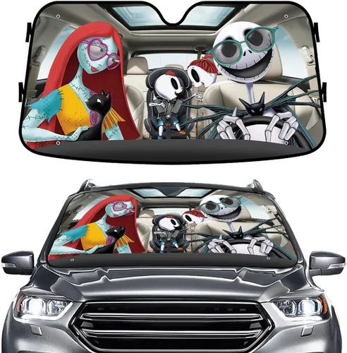 Miniatura 79 de GENANY Parasol divertido para parabrisas de la familia de perros de pastor alemán para automóvil, SUV, camión (55 x 30 pulgadas), parasol