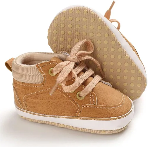 Miniatura 3 de Sekantrol Zapatos de cuna para recién nacidos y niñas para primer andador suela de goma suave zapatos de moda para bebés mocasines de vestir Oxford