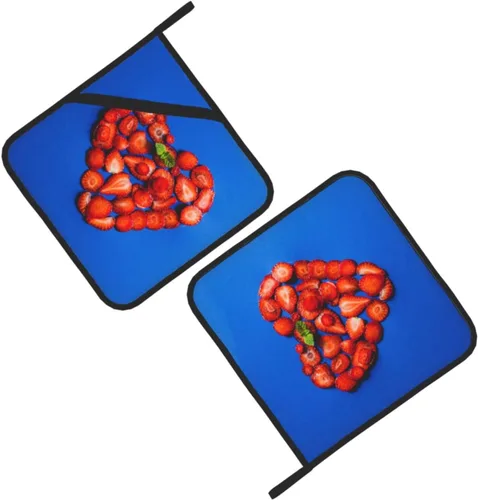 Miniatura 6 de Juego de soportes personalizados para ollas de cocina con nombre, foto, texto, almohadillas calientes resistentes para hornear, cocinar, asar a