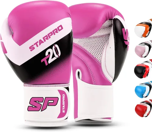 Miniatura 8 de Starpro Guantes de boxeo para niños, 4 onzas, 6 onzas, guantes de boxeo juveniles para niños y niñas, guantes juveniles para boxeo, artes marciales