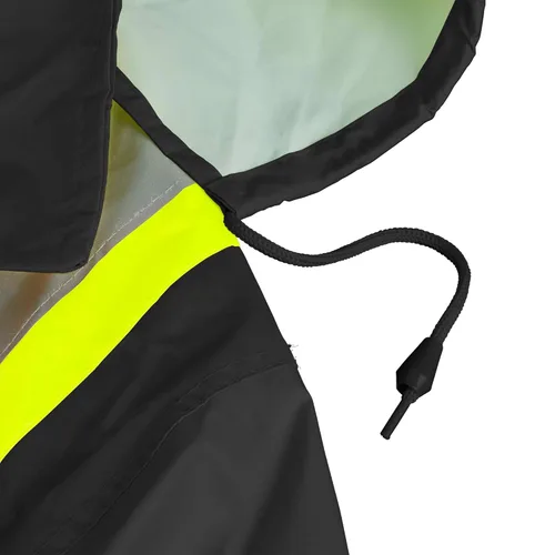 Miniatura 10 de Pioneer Hi Vis Traje de Lluvia Ligero Impermeable de Seguridad - Equipo de Lluvia Reflectante para Trabajo para Hombres y Mujeres Negro